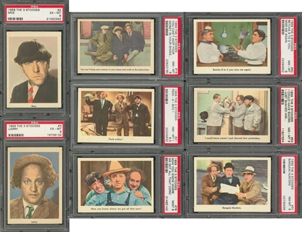 1959 Fleer "Three Stooges" PSA-Graded Collection (26 Different)